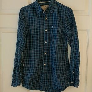 Men's blue plaid shirt